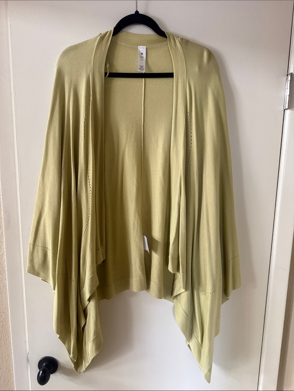 lululemon athletica Light Olive Open-Front Draped Poncho